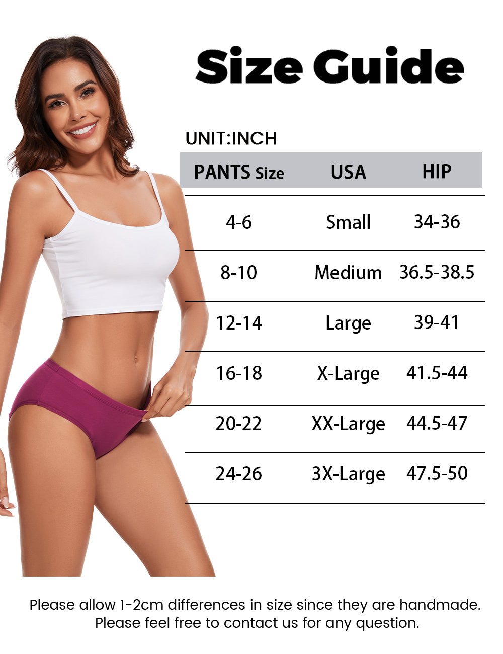 ALLBASE No-side-leaks Leakproof 2.0 Heavy Flow Period Underwear for Women（Multicolor）